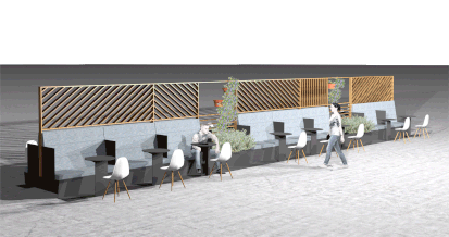 interieurontwerp ontwerp render flex werkplek