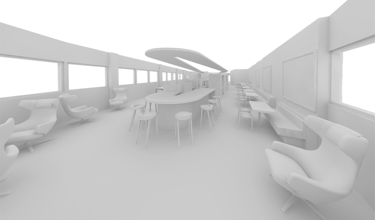 kantoor inrichting ontwerp 3D maquette