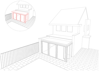 serre uitbouw ontwerp tekening